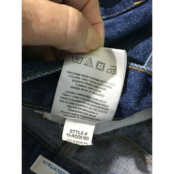 Blue High Rise Bootcut Men's Jeans 36W 30L - Picture 9 of 10